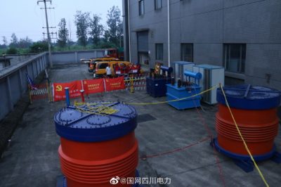 國網(wǎng)成都供電公司：變電檢修工區(qū)“007”大截面超長電纜耐壓攻堅戰(zhàn)現(xiàn)場