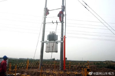 鹽窩鎮(zhèn)養(yǎng)殖示范小區(qū)配電網(wǎng)安裝變壓器3臺，容量共計1000千伏安