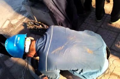 蓬萊市供電公司冒高溫開展新上電纜分接柜、敷設(shè)電纜工程