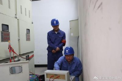 110千伏富村變電站設備進行全面安全巡查