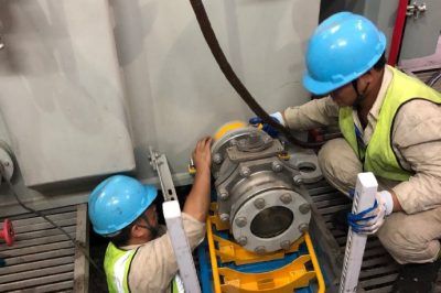 220千伏安品街變電站進(jìn)行1號主變修理 有載開關(guān)吊芯檢查和充氮滅火裝置改造工作