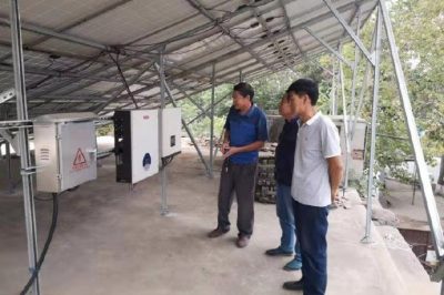 贊皇公司:東關(guān)村光伏發(fā)電用戶(hù)排查安全隱患