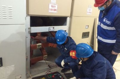 110千伏靈口變電站開(kāi)關(guān)柜放電搶修