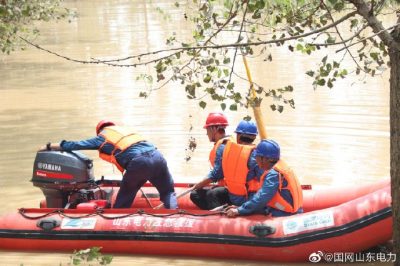 國網(wǎng)臨沭縣供電公司對故障線路進行搶修，及時消除線路故障