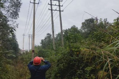 對(duì)10千伏長(zhǎng)珠線進(jìn)行缺陷、隱患排查工作
