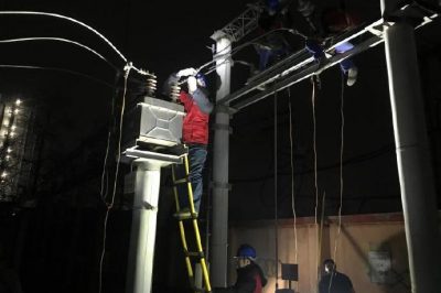 對(duì)35千伏清涼站534開(kāi)關(guān)設(shè)備線夾發(fā)熱缺陷處理，